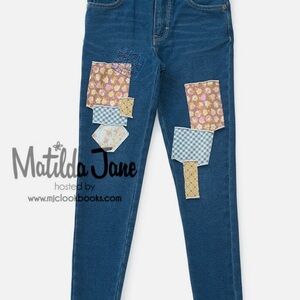 Matilda Jane Kids Jeggings with Colorful Patchwork